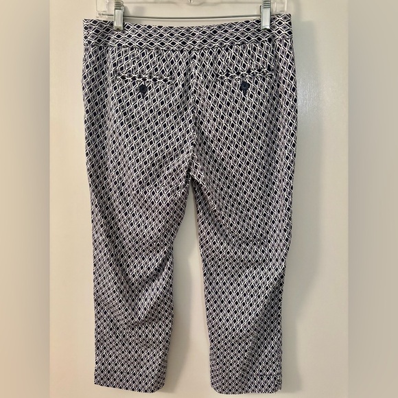 Laundry by Shelli Segal Geometric Cropped Pant Women’s size 4 - Picture 2 of 5